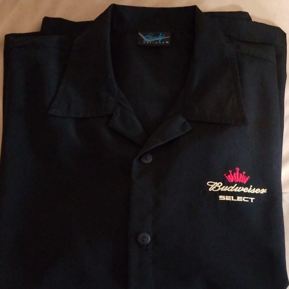 Men's Black button-down shirt